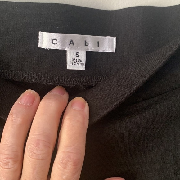 Cabi black leggings with zipper detail and accent stitching small - Picture 5 of 7